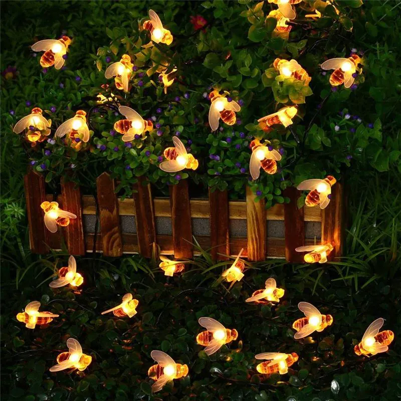 Girlanda solarna ogrodowa, Pszczółki 30 LED