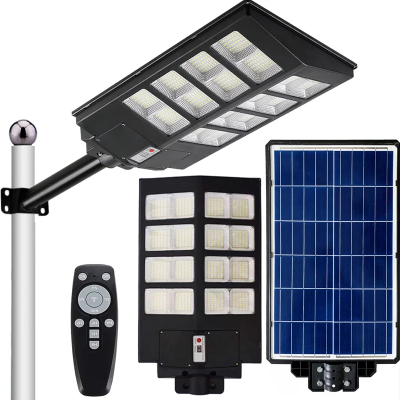 Lampa solarna naścienna LED 600W XXXL