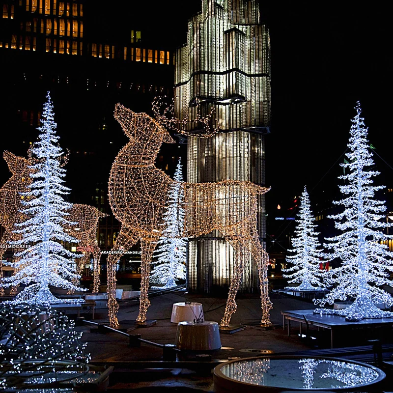 Lampki choinkowe świąteczne 200 LED Biały Zimny