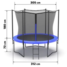 Trampolina ogrodowa + Drabinka 305cm 10ft