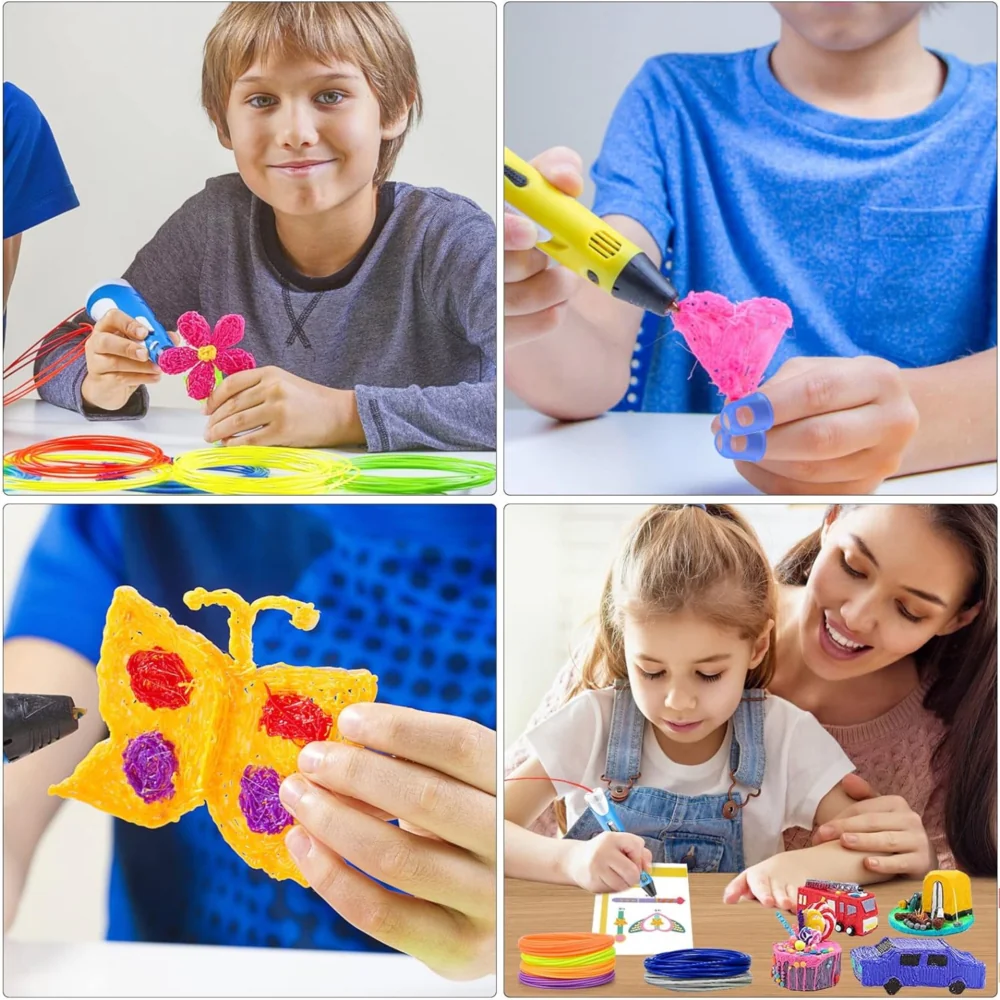 Długopis 3D Pen dla dzieci drukarka + Wkłady 210m