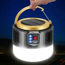 Lampa biwakowa solarna z powerbankiem USB + Pilot