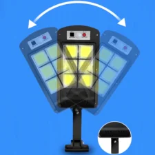 Lampa solarna naścienna LED 300W + Uchwyt + Pilot