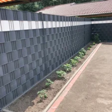 Taśma ogrodzeniowa 19cm x 35m 20 Klipsów Antracyt