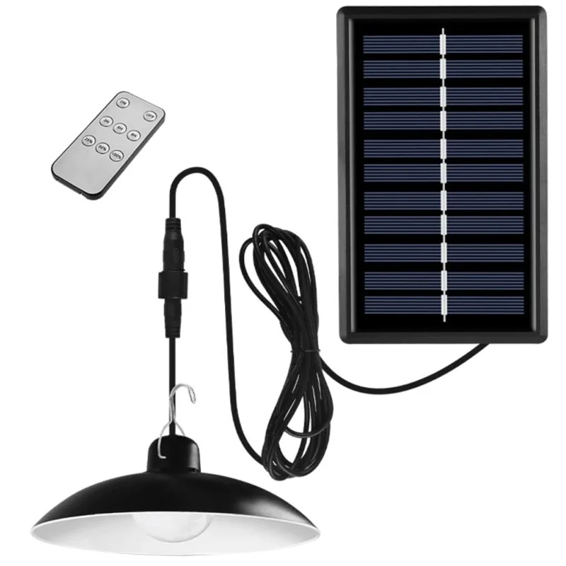 Lampa solarna wisząca żyrandol + Pilot