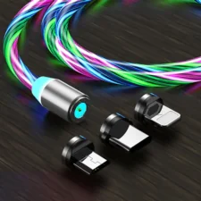 Kabel magnetyczny świecący RGB 3 końcówki