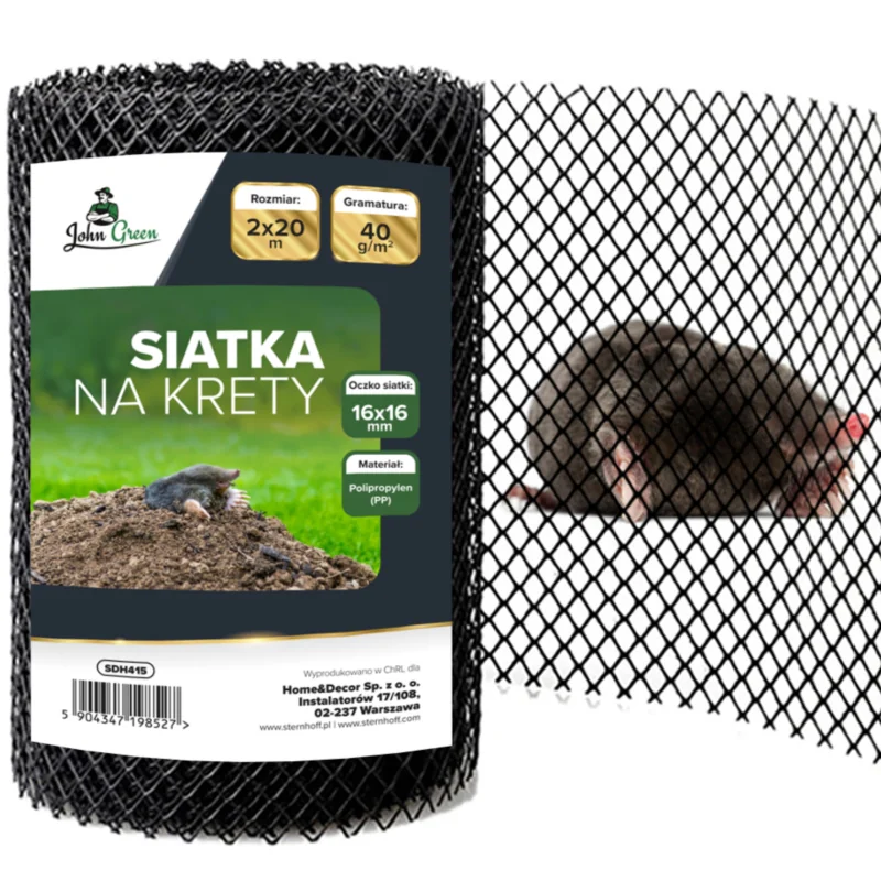 Siatka na krety i nornice 40g/m2 2x20m