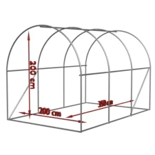 Tunel foliowy ogrodowy szklarnia folia UV 2x3,5x2m