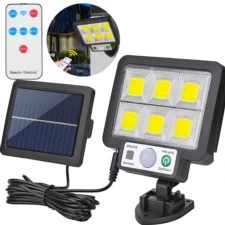 Lampa solarna naścienna 6x COB 120LED