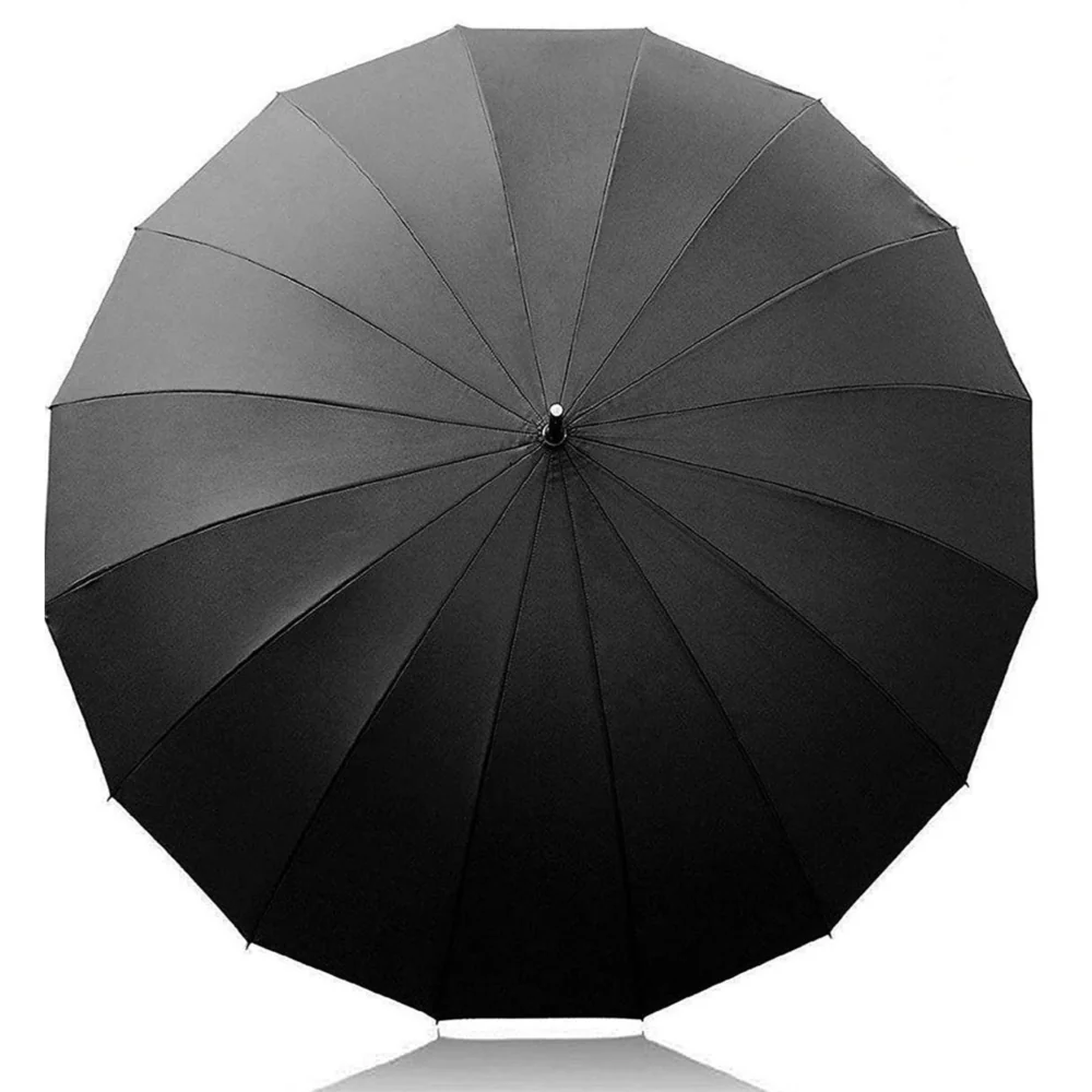 Parasolka długa rządowa parasol XXL Czarna