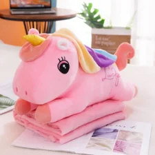 Maskotka przytulak pluszak Unicorn + Kocyk