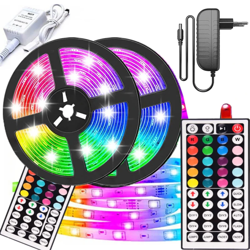 Taśma świecąca 5 metrów 300 LED RGB MAX + Pilot