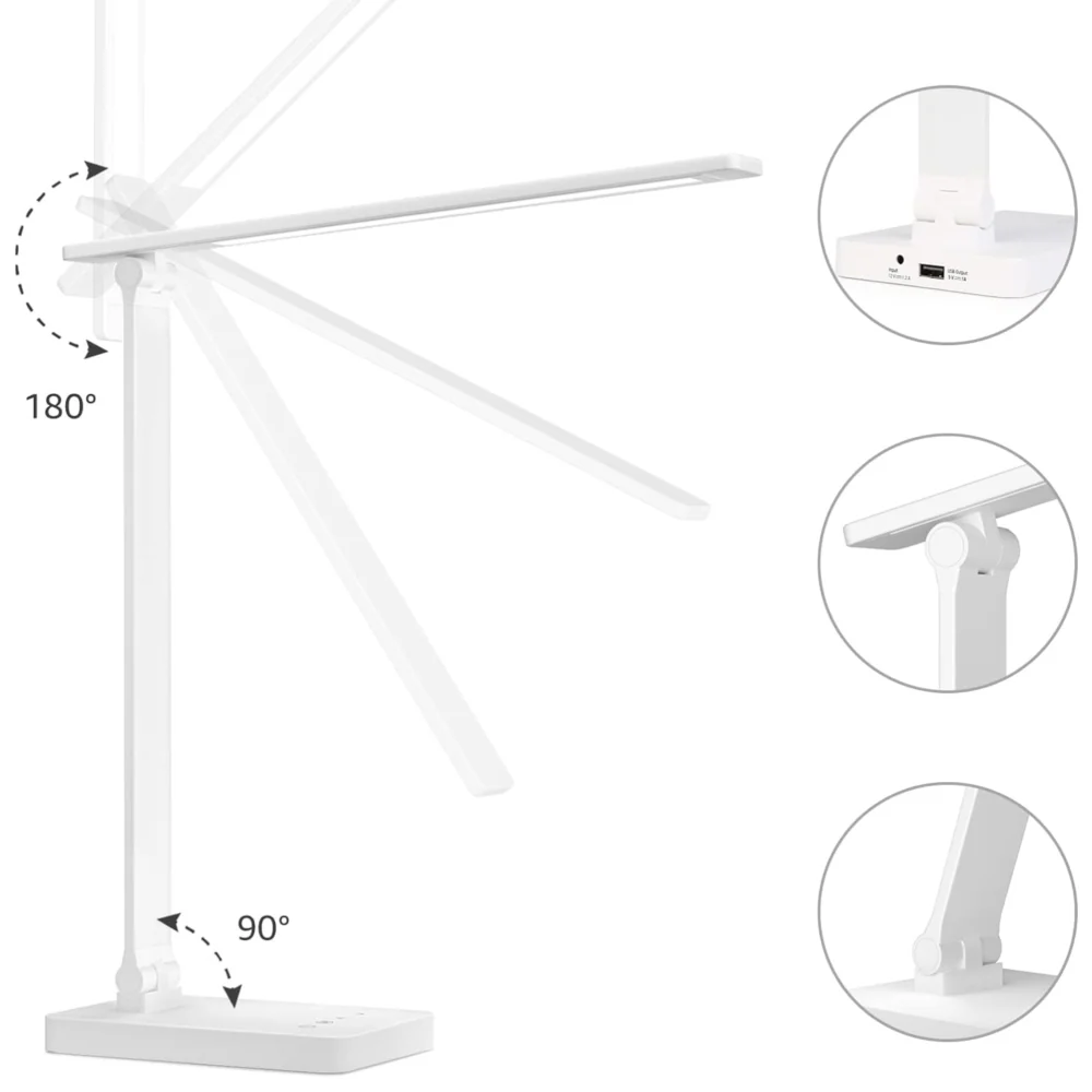 Lampka na biurko LED z ładowaniem USB