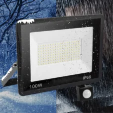 Lampa halogen naświetlacz LED 100W + Czujnik ruchu