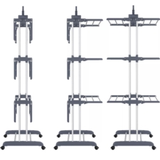 Suszarka na pranie na kółkach 3-poziomowa składana