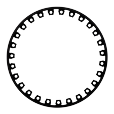 Obrzeże trawnikowe border 6cm 30mb 3x10m 60 Kotew