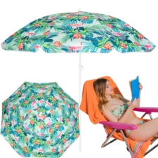 Parasol plażowy składany łamany wbijany 160cm