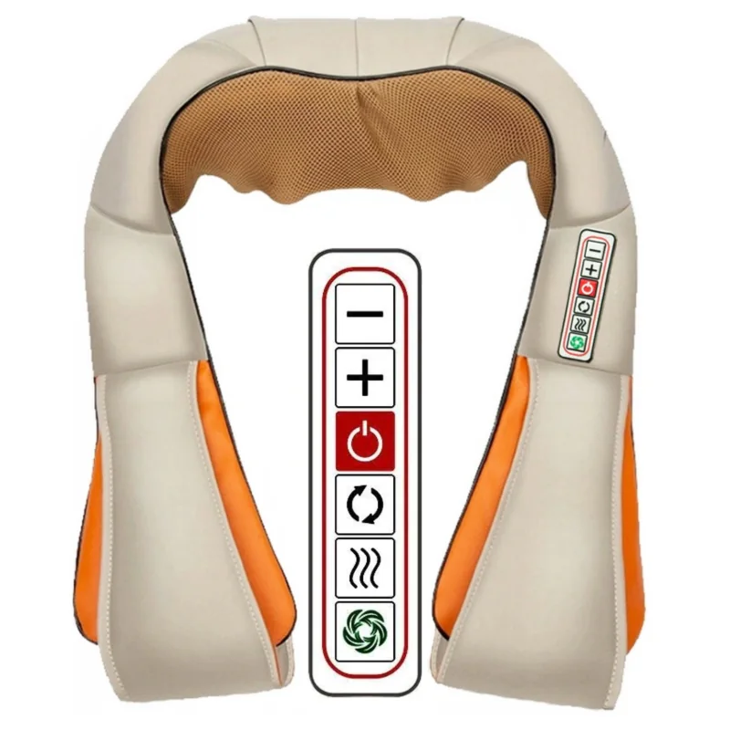 Masażer naramienny Shiatsu 3D podgrzewany 12V/230V