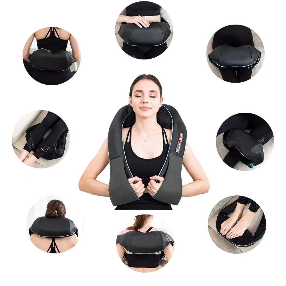 Masażer naramienny Shiatsu 3D podgrzewany 12V/230V