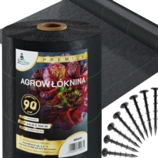 Agrowłóknina wiosenna 90g/m2 0,8x100m 100 Szpilek