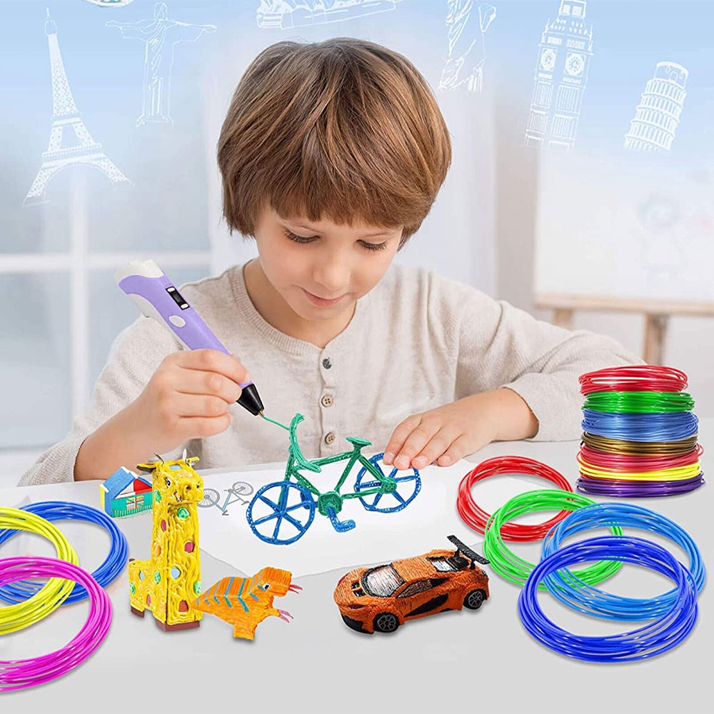 Długopis 3D Pen dla dzieci drukarka + Wkłady 210m