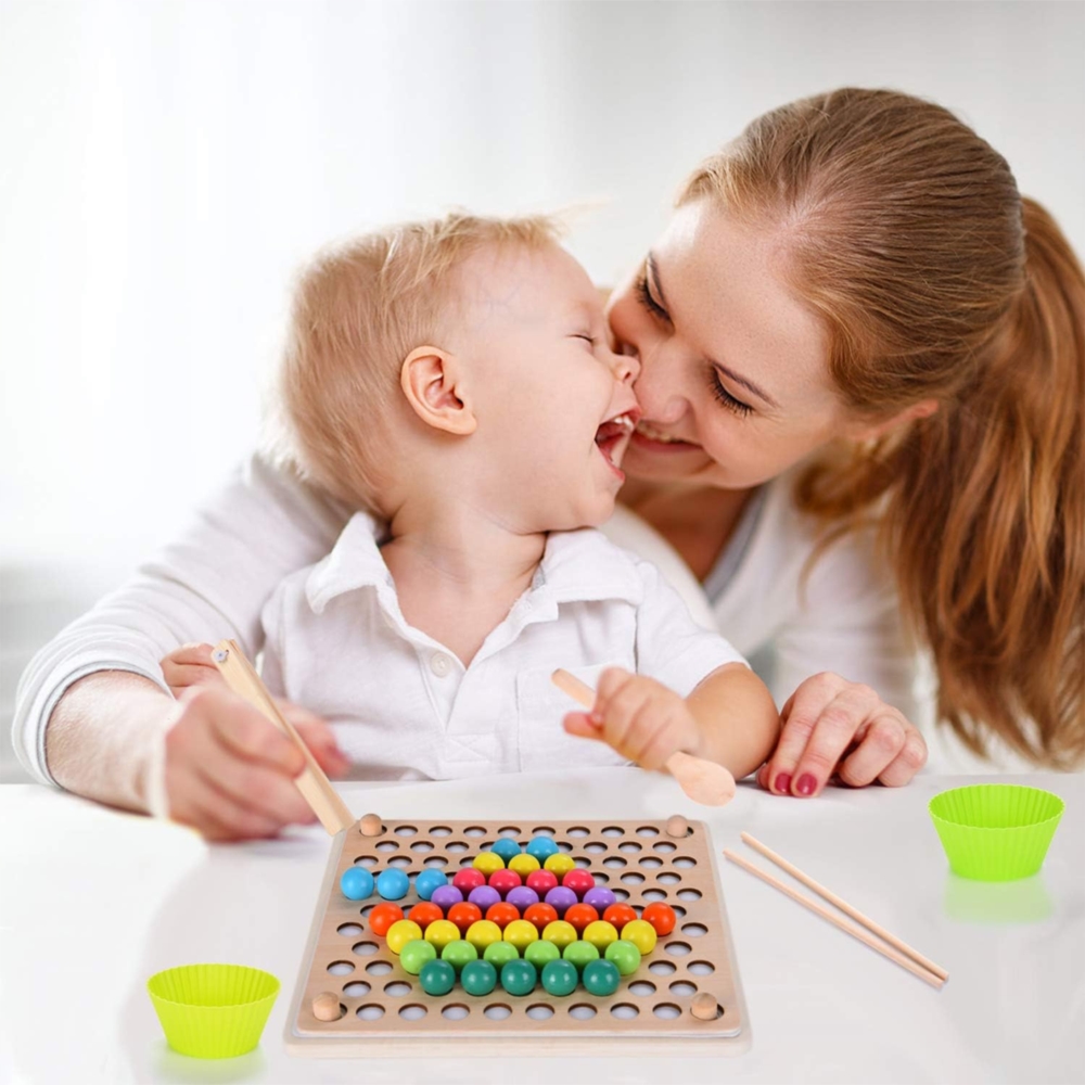 Gra sensoryczna układana mozaika Montessori