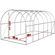 Tunel foliowy ogrodowy szklarnia rozkładany 3x6x2m