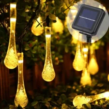 Girlanda solarna ogrodowa, Krople 20 LED