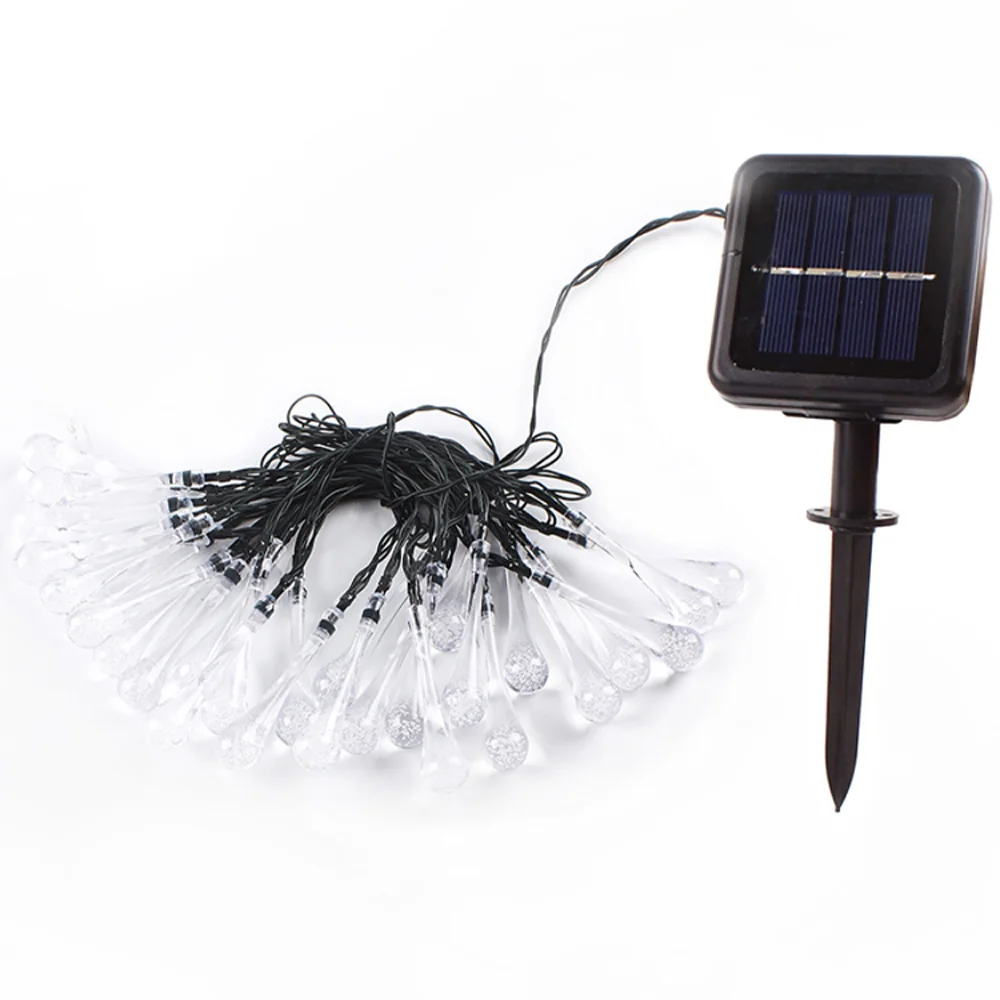 Girlanda solarna ogrodowa, Krople 20 LED