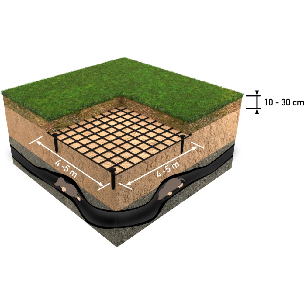 Siatka na krety i nornice 40g/m2 2x20m